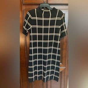 Black Mock Turtleneck Sweater Dress